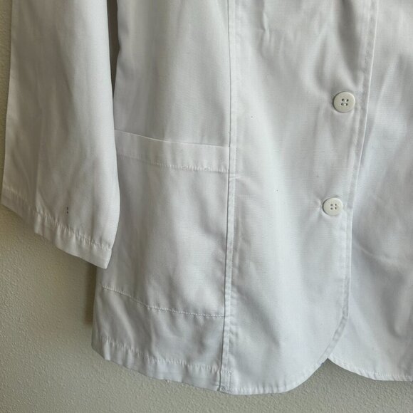 NWT Adar Scrub Jacket White Classic Fit Doctor Nurse Lab Coat 806 - Picture 3 of 8
